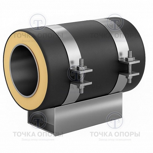 Скользящая опора СПОн 820/1000.100 подкладная надземная для труб в ППУ