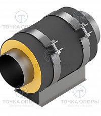 Скользящая опора СПО 133/200.200 подкладная для труб в ППУ